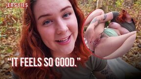 Ersties - Charming American Hottie Autumn Finds A Quiet Place To Masturbate Outdoors