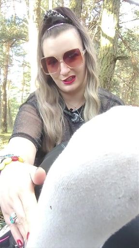 (90) Polish Stroke and Clean My Dirty Shoes and Bare Feet