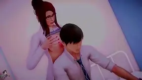 Feisty Redheaded Nurse Tempts Arrogant Doctor with Luscious Curves at Waifu Academy
