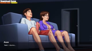 Summertime Saga v21 - Debbie and Anon Watching Porn And Jerk Off