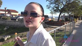 You continue the ocean trip with Imani then she gives you a full handjob, footjob, and blowjob, ending with you c