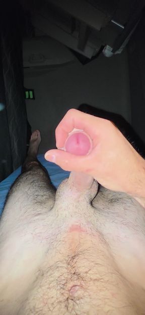 Solo handjob, sleeper truck driver