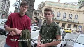 CZECH HUNTER 371 - Straight Friends Dared To Suck & Fuck Each Other For Some Good Money
