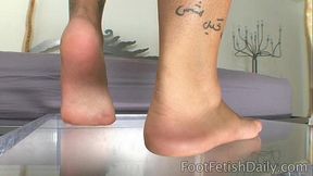 Leah Jaye Feet on Glass