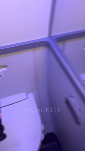 Pregnant woman plays with dildo on airplane