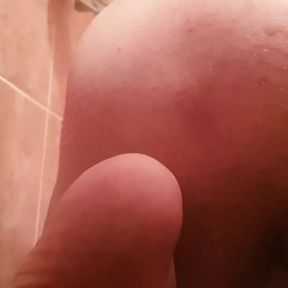 Sasha Earth whore sissy fucking ass with sex toy dildos at home, masturbation and anal stretch in bathroom