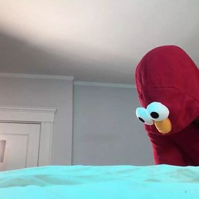 Elmo Fucks Trans in Chastity