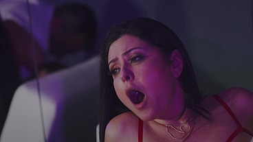 Kinky DP in ass and pussy for big boobed Brazilian slut Mariska