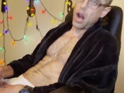 Hot Daddy Squirts in his Robe