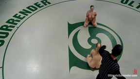 Rookie Is Totally Dominated, Fingered & Fucked on the Mat Crushing Leg Scissors Dominate
