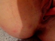 I spread my pussy live with a fake cock