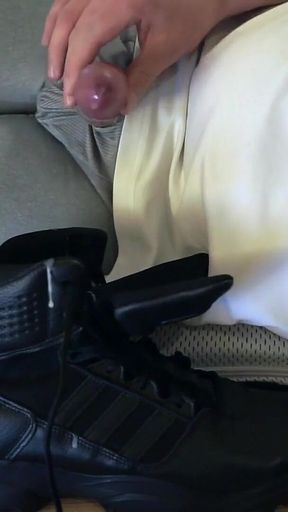 Cumshot Into My Adidas Gsg 9 Boots