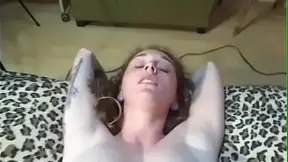 Amateur GF gives a deepthroat head with her fresh shaved slit.