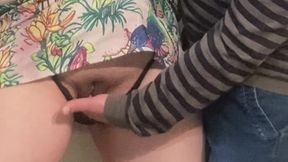 Petite Pussy Under Dress Perv in Subway