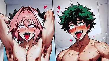 Hot femboy gets ass fucked in the college bathroom! Hot bareback anal sex. Pinoy Hentai Anime