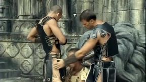 I Am a Young Jock and I Get Double Stuffed by Two Hung Muscle Studs in a Trio and Take Cum