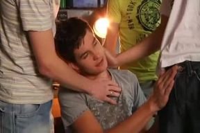 Messy youngster fellow without a condom bootie boinking fucky-fucky episode