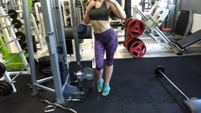 almost caught in gym during squirting