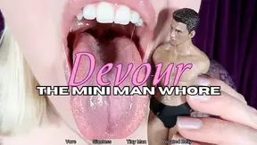 Devour The Mini Man Whore - HD - The Goddess Clue, Tiny Womanizer Meets His Match, Playful Giantess, Messy Vore