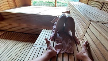 Risky public blowjob leads to cowgirl ride on a stranger