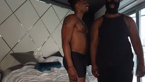 black man farts during lift & carry