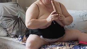 Insatiable Stepmom Masturbates Her Big Pussy with Sex Toys