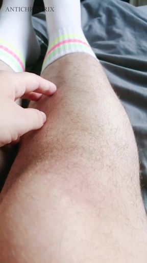 All Natural Leg Tease Hairy and Sensual