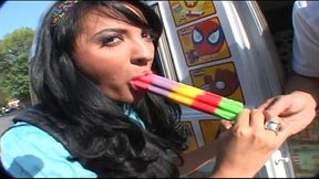 her thoughts turn to sex and lucky for her ben dover and his buddy stopped into her shop!...