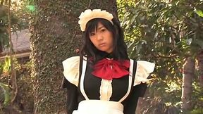 Voracious Japanese chic Peach Pie shows off her big tits
