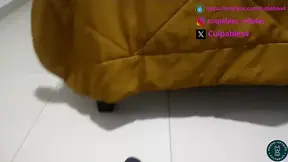 Latin hotwife gets plowed by a big cock while her cuckold husband jerks off
