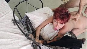 Non-binary Woman Getting Extremely Fucked in the Ass by a Big Cock
