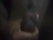 Busting a nut while the rain is falling