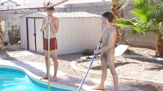 Step brothers Banging Each Other By The Pool