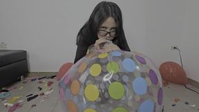 I found my ball a little deflated, I blew, I bounced and I had some fun with