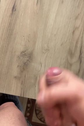 Morning Handjob and Cum on the Table