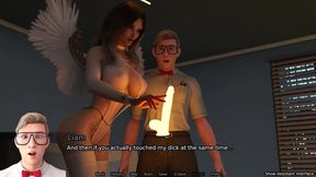 Using Both Ur Cocks to DP an Angel Bot- Sexbot #24 Gameplay