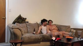 watching football with my stepdad - erin electra
