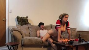 watching football with my stepdad - erin electra