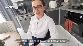 My Stepsister Was Gonna An Interview, But I Tore Her Jeans And Butt!