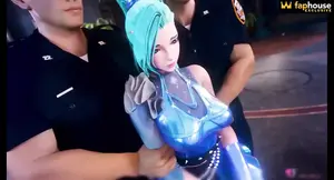 3D animated hottie rides monster cock to clear debt