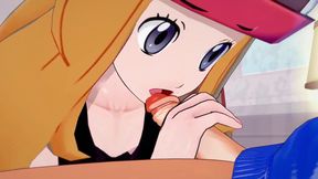 Pokémon 3D hentai adventure – Clemont discovers love with his perfect match – Serena!