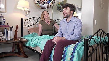 Stepsister teaches stepbrother how to find sex holes and fuck