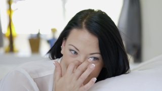 Dark Haired Babe Kelly Diamond Has Hot Sex with a Hung Black Stud