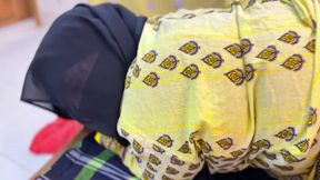 My Best Friend's Wife Make me seduce By Show Her Huge Ass With Hijab & Niqab & Want Ass Fuck from me