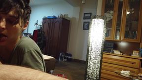 Bordering Glans on the Sofa, Exquisite Tongue Play