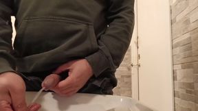 Pee on My Hands to Warm Them! Public Toilet