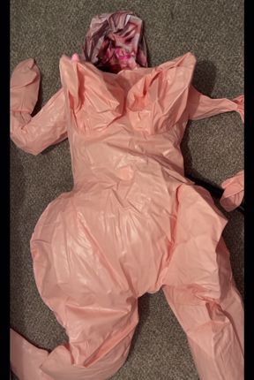 Inflating and fucking a super large blow up doll