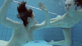 Anna Netrebko and Lada Poleshuk underwater lesbos