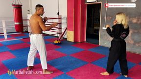 Olha black gi karate beatdown domination