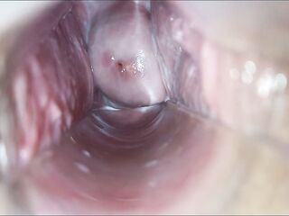 Pulsating orgasm inside snatch